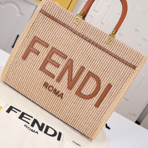 Replica Fendi AAA Quality Tote-Handbags For Women #1185401 $102.00 USD for Wholesale