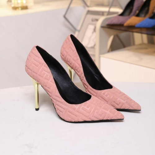 Replica Balmain High-Heeled Shoes For Women #1185906 $80.00 USD for Wholesale