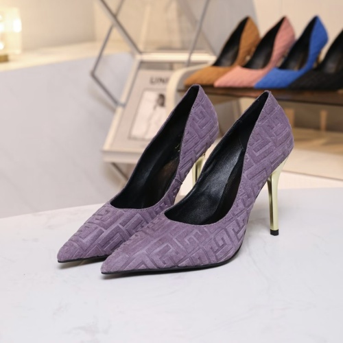 Balmain High-Heeled Shoes For Women #1185909 $80.00 USD, Wholesale Replica Balmain High-Heeled Shoes