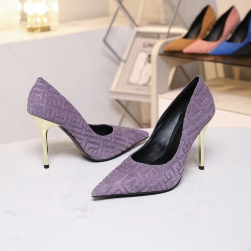 Replica Balmain High-Heeled Shoes For Women #1185909 $80.00 USD for Wholesale