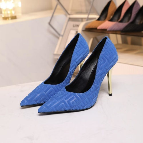 Balmain High-Heeled Shoes For Women #1185911 $80.00 USD, Wholesale Replica Balmain High-Heeled Shoes