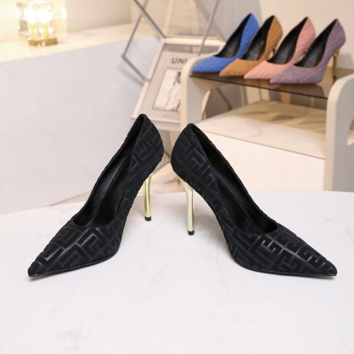 Replica Balmain High-Heeled Shoes For Women #1185912 $80.00 USD for Wholesale