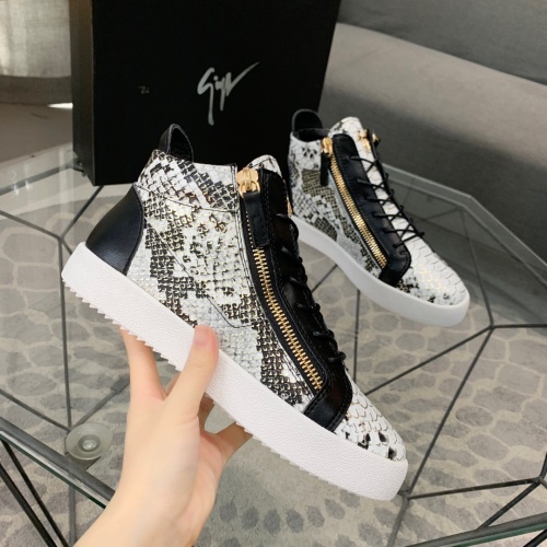 Replica Giuseppe Zanotti High Tops Shoes For Men #1186144 $92.00 USD for Wholesale