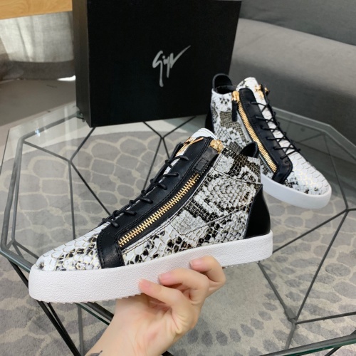 Replica Giuseppe Zanotti High Tops Shoes For Men #1186144 $92.00 USD for Wholesale