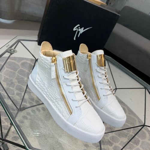 Replica Giuseppe Zanotti High Tops Shoes For Men #1186145 $92.00 USD for Wholesale