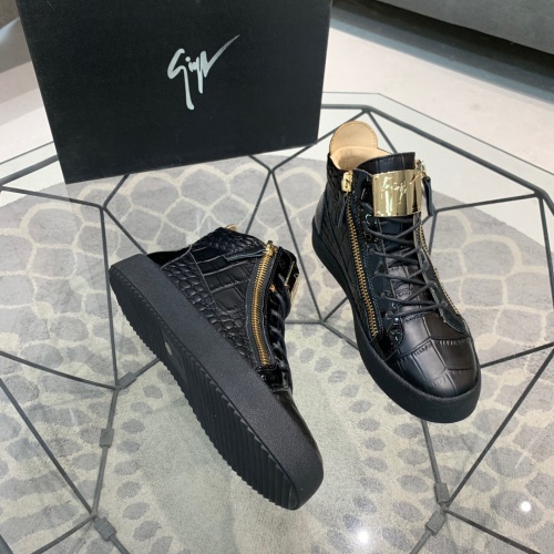 Replica Giuseppe Zanotti High Tops Shoes For Men #1186146 $92.00 USD for Wholesale