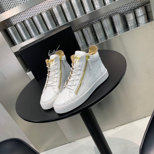 Replica Giuseppe Zanotti High Tops Shoes For Men #1186147 $92.00 USD for Wholesale