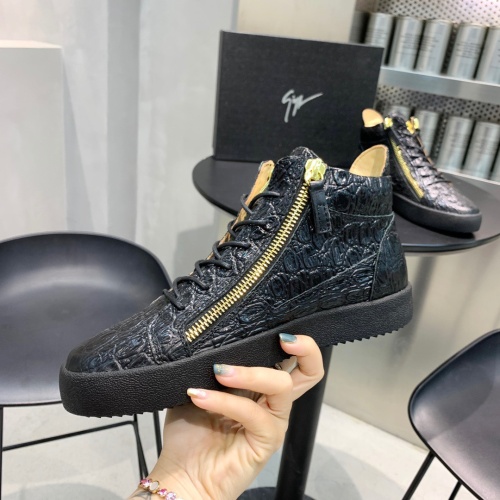 Replica Giuseppe Zanotti High Tops Shoes For Men #1186150 $92.00 USD for Wholesale