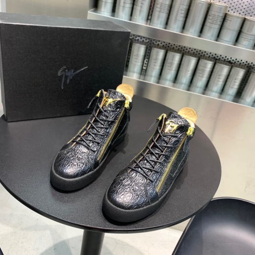 Replica Giuseppe Zanotti High Tops Shoes For Men #1186150 $92.00 USD for Wholesale