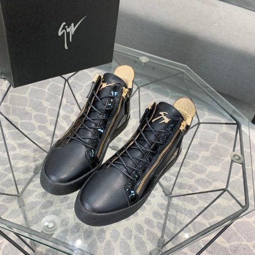 Replica Giuseppe Zanotti High Tops Shoes For Men #1186152 $92.00 USD for Wholesale