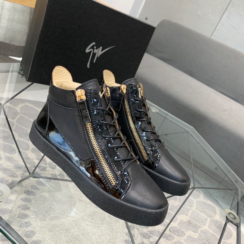 Replica Giuseppe Zanotti High Tops Shoes For Men #1186152 $92.00 USD for Wholesale