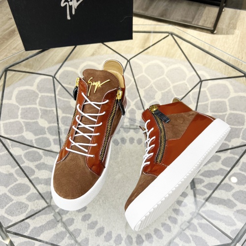 Replica Giuseppe Zanotti High Tops Shoes For Men #1186153 $92.00 USD for Wholesale