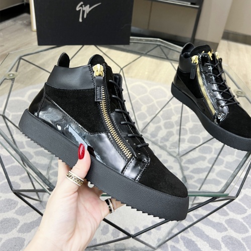 Replica Giuseppe Zanotti High Tops Shoes For Men #1186154 $92.00 USD for Wholesale