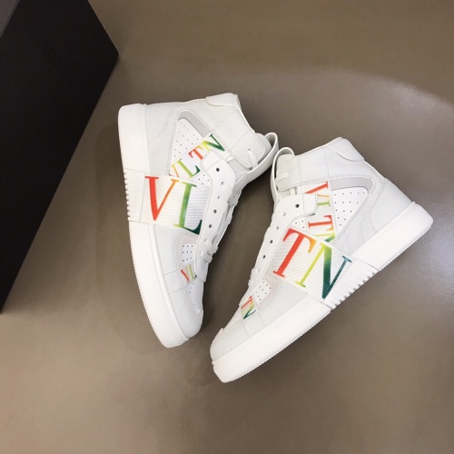 Replica Valentino High Tops Shoes For Men #1186573 $85.00 USD for Wholesale