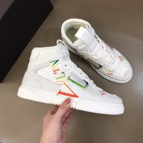 Replica Valentino High Tops Shoes For Men #1186573 $85.00 USD for Wholesale