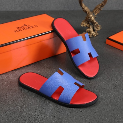 Replica Hermes Slippers For Men #1186616 $45.00 USD for Wholesale