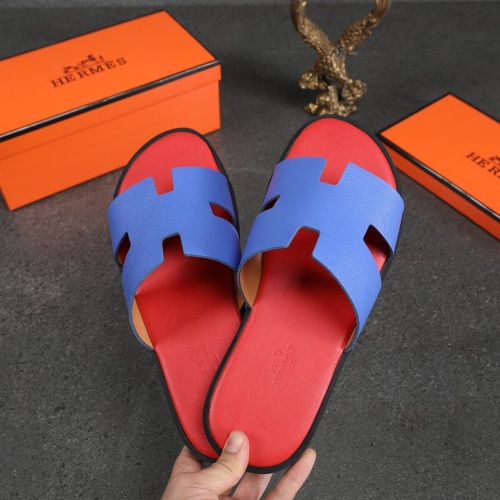 Replica Hermes Slippers For Men #1186616 $45.00 USD for Wholesale