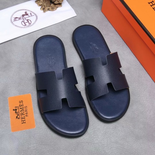 Replica Hermes Slippers For Men #1186619 $45.00 USD for Wholesale