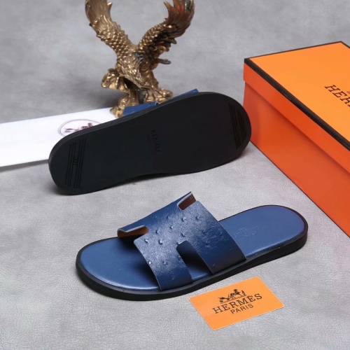 Replica Hermes Slippers For Men #1186620 $45.00 USD for Wholesale