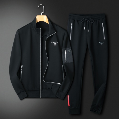 Prada Tracksuits Long Sleeved For Men #1187786 $92.00 USD, Wholesale Replica Prada Tracksuits