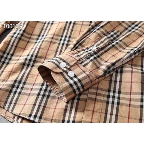 Replica Burberry Shirts Long Sleeved For Men #1192203 $39.00 USD for Wholesale