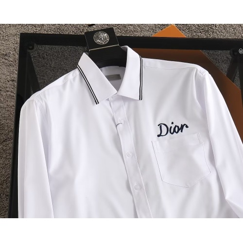 Replica Christian Dior Shirts Long Sleeved For Men #1192278 $40.00 USD for Wholesale