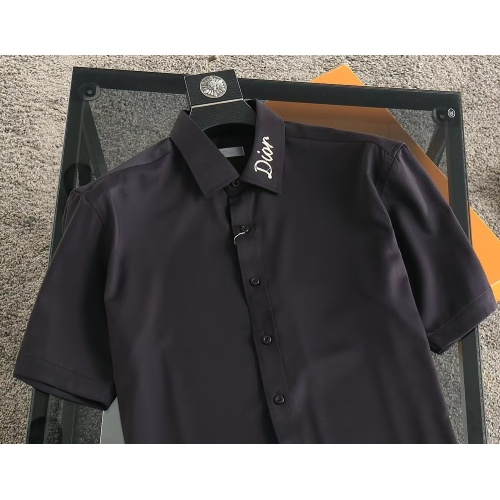 Replica Christian Dior Shirts Short Sleeved For Men #1192286 $38.00 USD for Wholesale