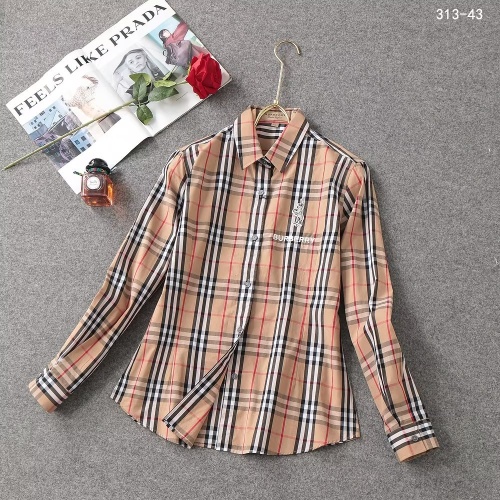 Burberry Shirts Long Sleeved For Women #1192292 $36.00 USD, Wholesale Replica Burberry Shirts