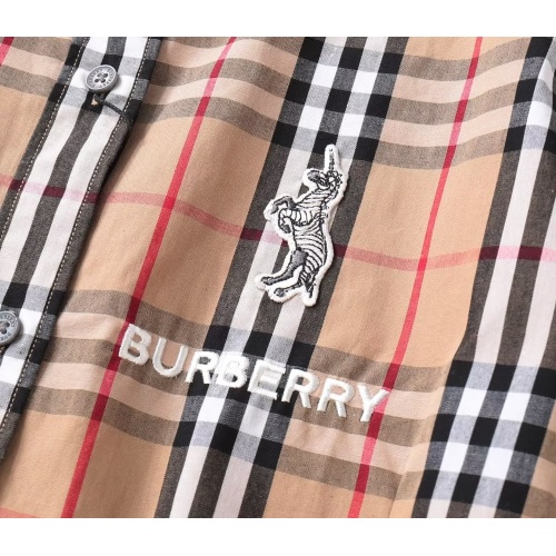 Replica Burberry Shirts Long Sleeved For Women #1192292 $36.00 USD for Wholesale