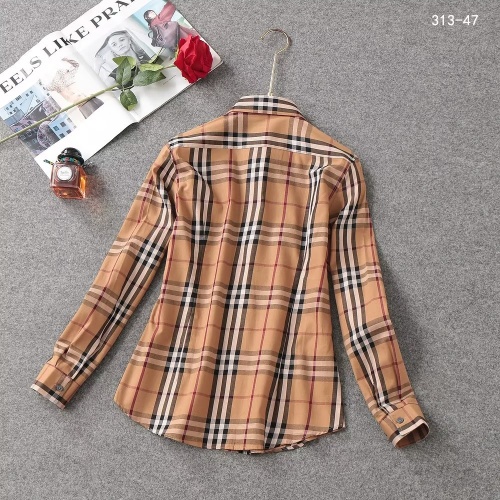 Replica Burberry Shirts Long Sleeved For Women #1192298 $38.00 USD for Wholesale