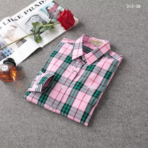 Replica Burberry Shirts Long Sleeved For Women #1192300 $38.00 USD for Wholesale