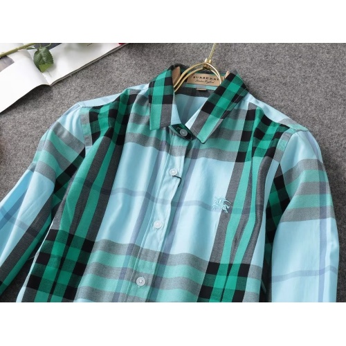 Replica Burberry Shirts Long Sleeved For Women #1192301 $38.00 USD for Wholesale