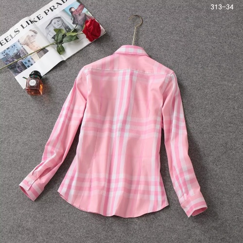 Replica Burberry Shirts Long Sleeved For Women #1192302 $38.00 USD for Wholesale