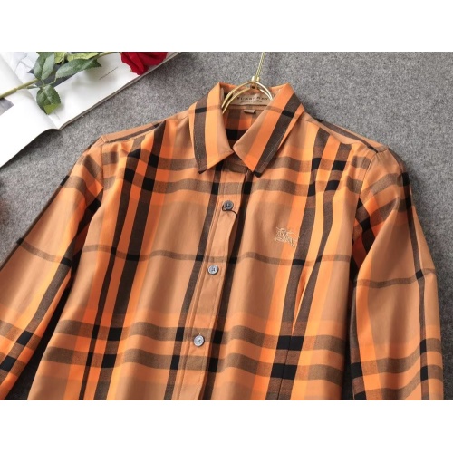 Replica Burberry Shirts Long Sleeved For Women #1192303 $38.00 USD for Wholesale