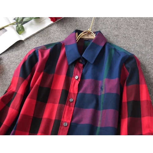 Replica Burberry Shirts Long Sleeved For Women #1192312 $38.00 USD for Wholesale