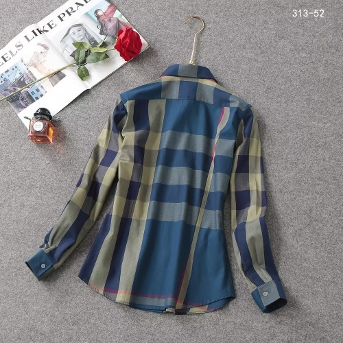 Replica Burberry Shirts Long Sleeved For Women #1192316 $38.00 USD for Wholesale