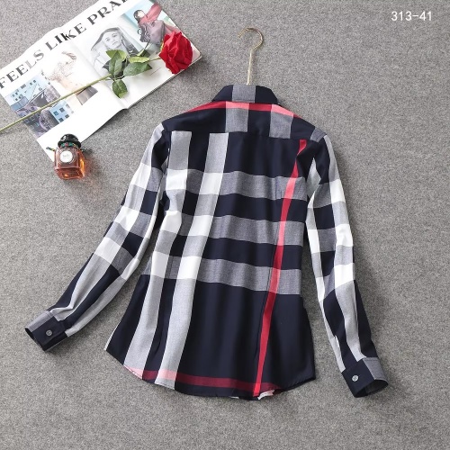 Replica Burberry Shirts Long Sleeved For Women #1192318 $38.00 USD for Wholesale