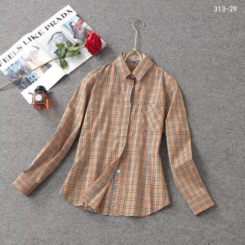 Burberry Shirts Long Sleeved For Women #1192319 $38.00 USD, Wholesale Replica Burberry Shirts