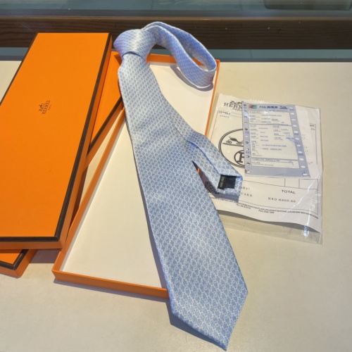 Replica Hermes Necktie For Men #1194238 $34.00 USD for Wholesale