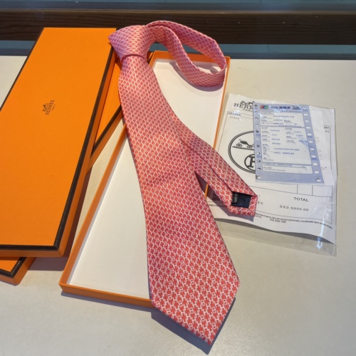 Replica Hermes Necktie For Men #1194239 $34.00 USD for Wholesale