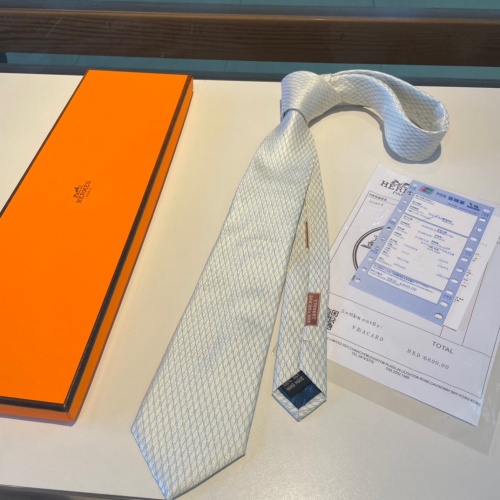 Replica Hermes Necktie For Men #1194258 $34.00 USD for Wholesale