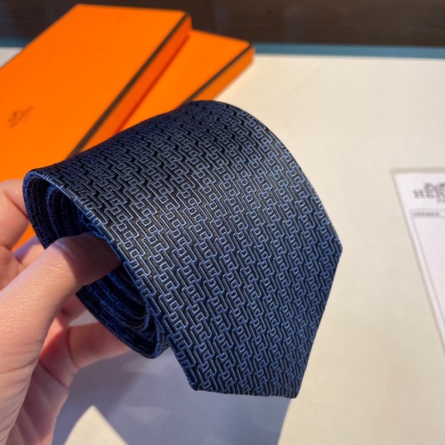 Replica Hermes Necktie For Men #1194557 $34.00 USD for Wholesale