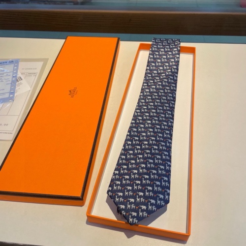 Replica Hermes Necktie For Men #1194615 $34.00 USD for Wholesale