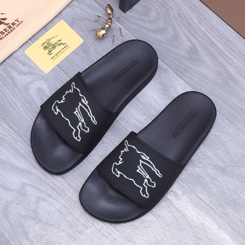 Replica Burberry Slippers For Men #1195431 $42.00 USD for Wholesale