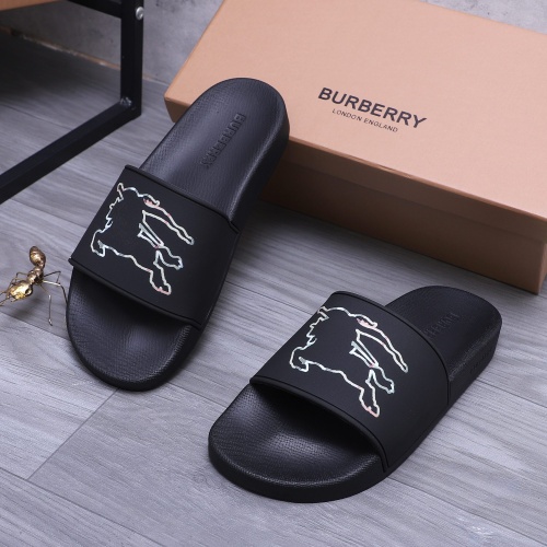 Replica Burberry Slippers For Men #1195431 $42.00 USD for Wholesale