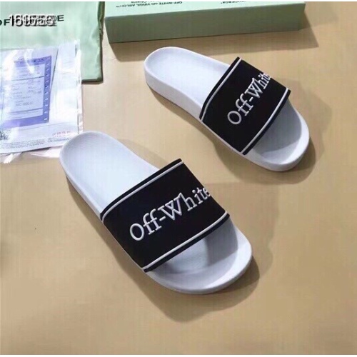 Replica Off-White Slippers For Men #1195436 $45.00 USD for Wholesale