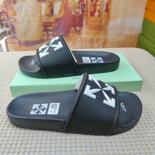 Replica Off-White Slippers For Men #1195450 $45.00 USD for Wholesale