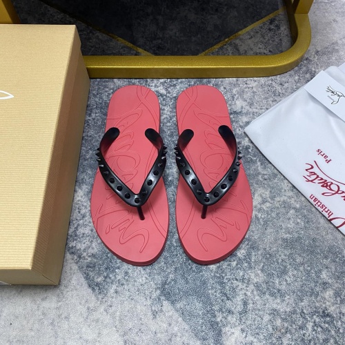 Christian Louboutin CL Slippers For Men #1195452 $42.00 USD, Wholesale Replica Christian Louboutin CL Slippers