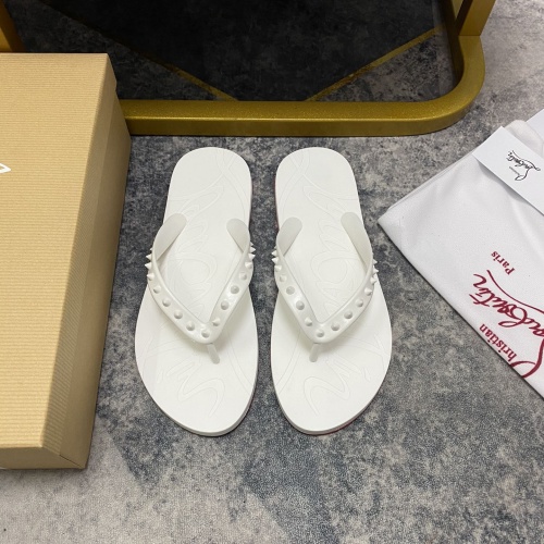 Christian Louboutin CL Slippers For Men #1195454 $42.00 USD, Wholesale Replica Christian Louboutin CL Slippers