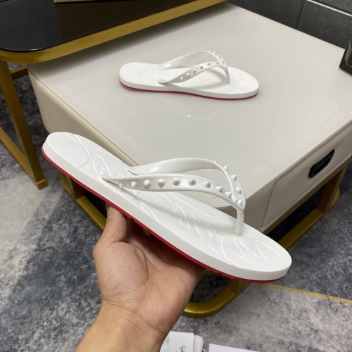 Replica Christian Louboutin CL Slippers For Men #1195454 $42.00 USD for Wholesale